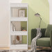 Bibliotecă/Separator cameră, alb, 40x30x103 cm, PAL - WALTI WALTI