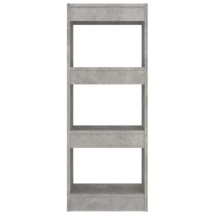 Bibliotecă/Separator cameră, gri beton, 40x30x103 cm, PAL - WALTI WALTI