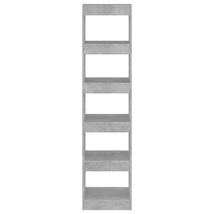 Bibliotecă/Separator cameră, gri beton, 40x30x166 cm - WALTI WALTI