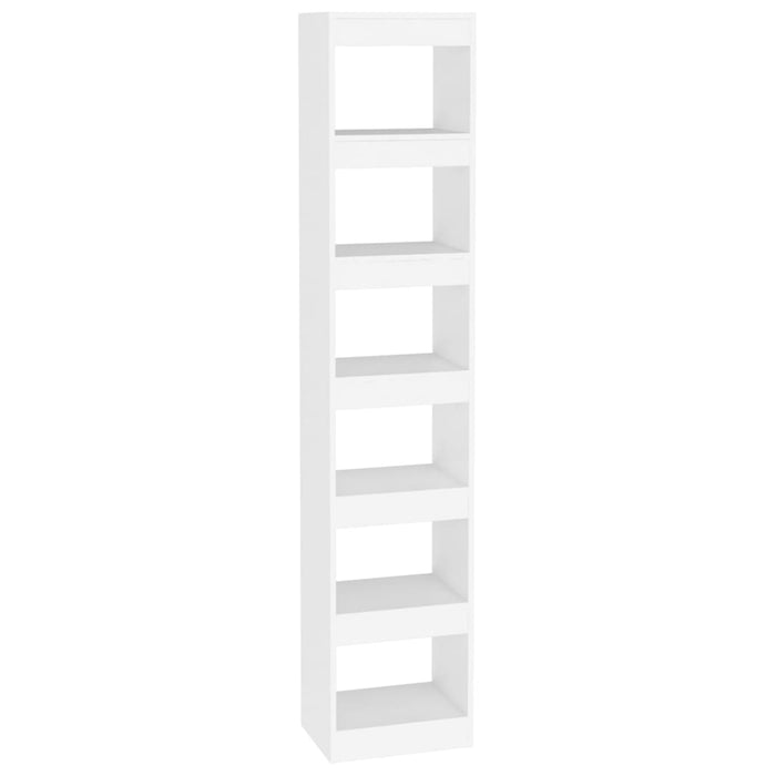Bibliotecă/Separator cameră, alb, 40x30x198 cm - WALTI WALTI