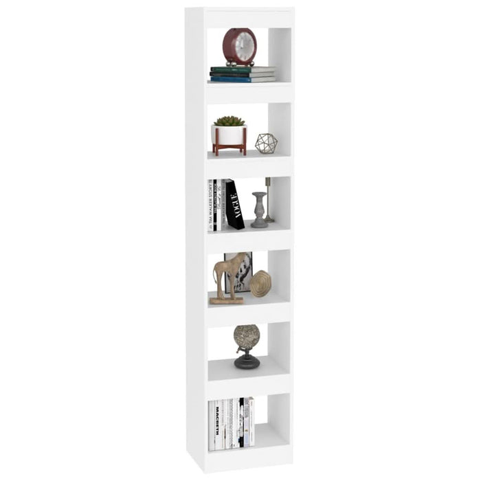 Bibliotecă/Separator cameră, alb, 40x30x198 cm - WALTI WALTI