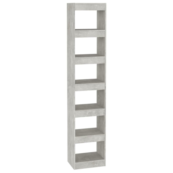 Bibliotecă/Separator cameră, gri beton, 40x30x198 cm - WALTI WALTI