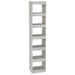 Bibliotecă/Separator cameră, gri beton, 40x30x198 cm - WALTI WALTI
