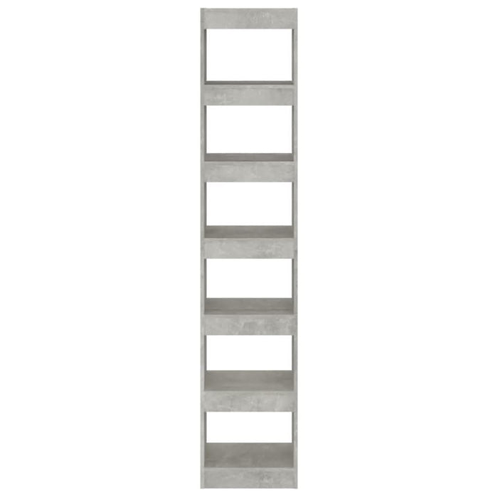 Bibliotecă/Separator cameră, gri beton, 40x30x198 cm - WALTI WALTI