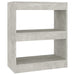 Bibliotecă/Separator cameră, gri beton, 60x30x72 cm - WALTI WALTI