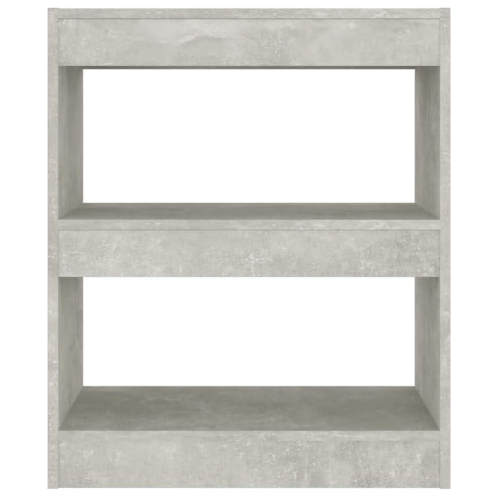 Bibliotecă/Separator cameră, gri beton, 60x30x72 cm - WALTI WALTI