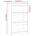 Bibliotecă/Separator cameră, gri beton, 60x30x103 cm, PAL - WALTI WALTI