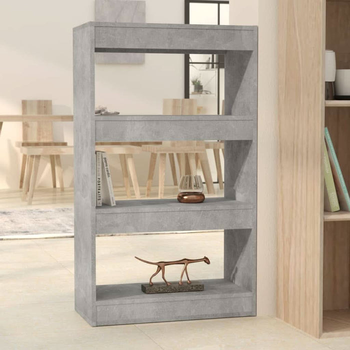 Bibliotecă/Separator cameră, gri beton, 60x30x103 cm, PAL - WALTI WALTI