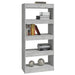 Bibliotecă/Separator gri beton 60x30x135cm lemn prelucrat - WALTI WALTI