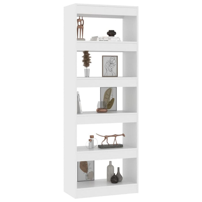 Bibliotecă/Separator cameră, alb, 60x30x166 cm, PAL - WALTI WALTI