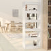 Bibliotecă/Separator cameră, alb, 60x30x166 cm, PAL - WALTI WALTI