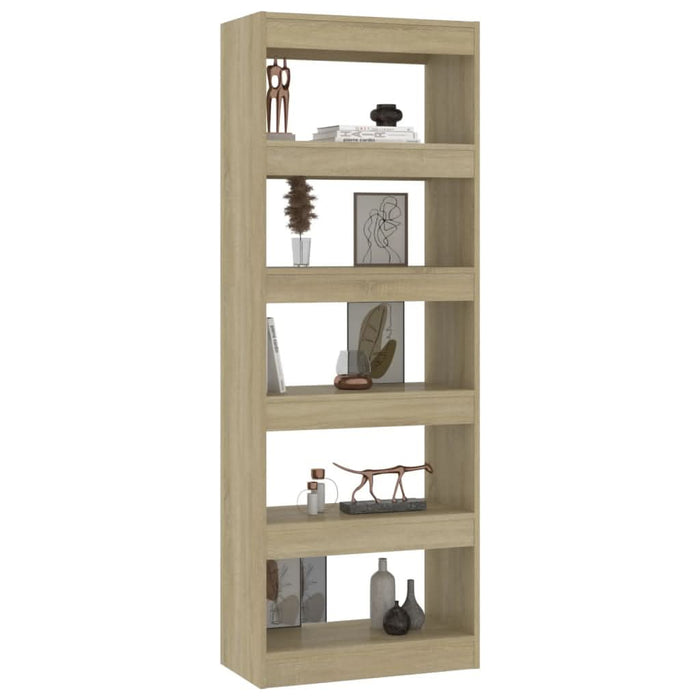 Bibliotecă/Separator cameră, stejar sonoma, 60x30x166 cm, PAL - WALTI WALTI