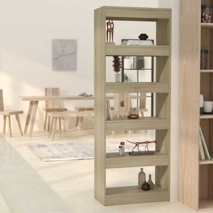 Bibliotecă/Separator cameră, stejar sonoma, 60x30x166 cm, PAL - WALTI WALTI