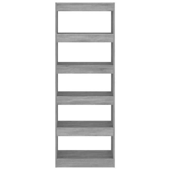 Bibliotecă/Separator cameră, gri beton, 60x30x166 cm, PAL - WALTI WALTI