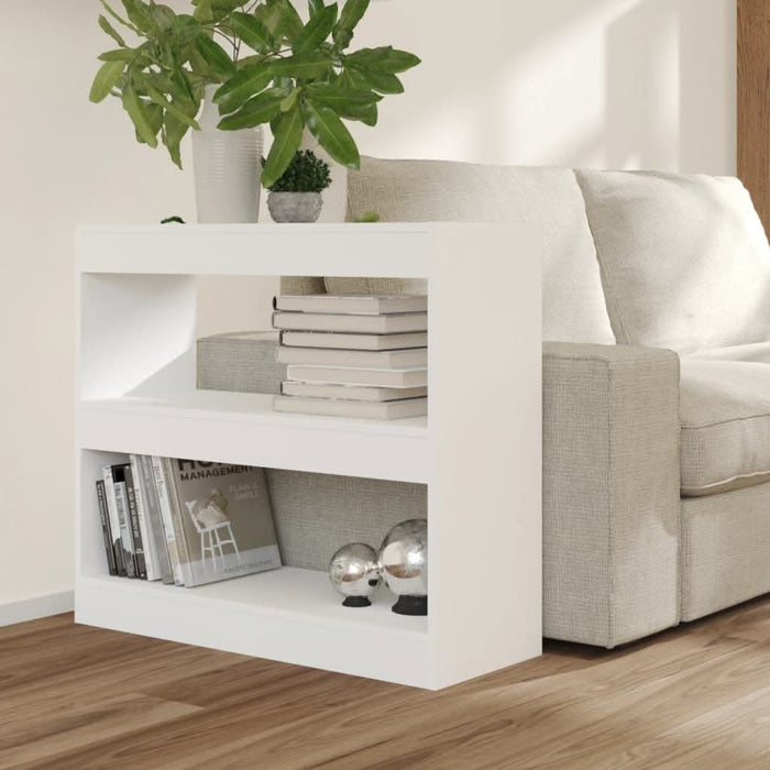 Bibliotecă/Separator cameră, alb, 80x30x72 cm - WALTI WALTI