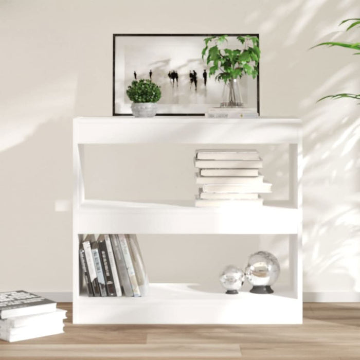 Bibliotecă/Separator cameră, alb, 80x30x72 cm - WALTI WALTI