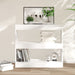 Bibliotecă/Separator cameră, alb, 80x30x72 cm - WALTI WALTI