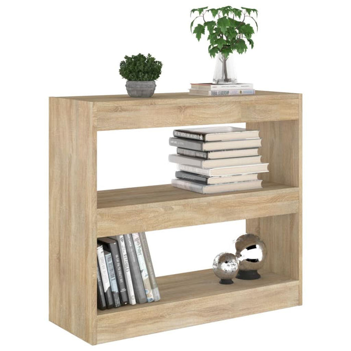 Bibliotecă/Separator cameră, stejar sonoma, 80x30x72 cm - WALTI WALTI