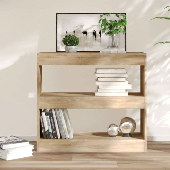 Bibliotecă/Separator cameră, stejar sonoma, 80x30x72 cm - WALTI WALTI