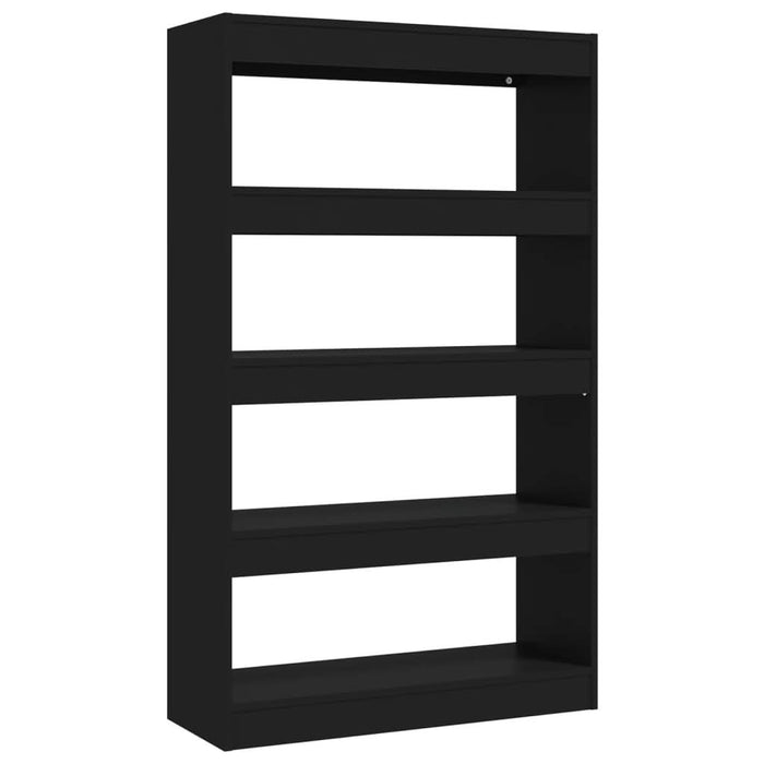 Bibliotecă/Separator cameră, negru, 80x30x135 cm, PAL - WALTI WALTI