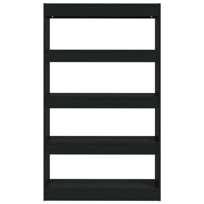 Bibliotecă/Separator cameră, negru, 80x30x135 cm, PAL - WALTI WALTI