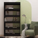 Bibliotecă/Separator cameră, negru, 80x30x166 cm, PAL - WALTI WALTI
