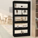 Bibliotecă/Separator cameră, negru, 80x30x166 cm, PAL - WALTI WALTI