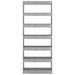 Bibliotecă/Separator cameră, gri beton, 80x30x198 cm, PAL - WALTI WALTI