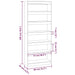 Bibliotecă/Separator cameră, gri beton, 80x30x198 cm, PAL - WALTI WALTI