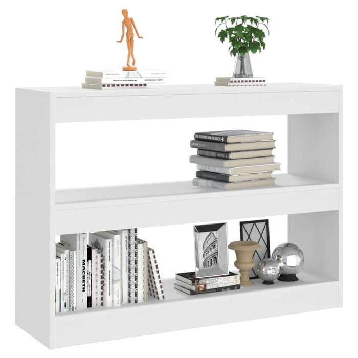Bibliotecă/Separator cameră, alb, 100x30x72 cm - WALTI WALTI