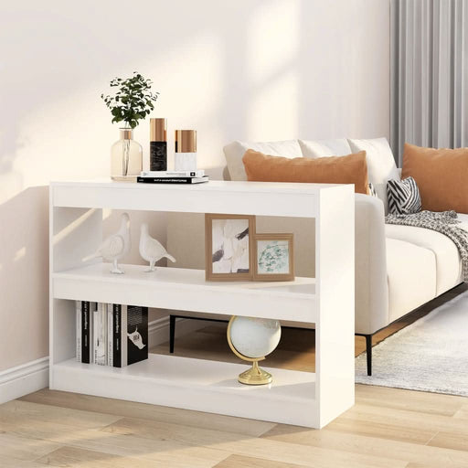Bibliotecă/Separator cameră, alb, 100x30x72 cm - WALTI WALTI
