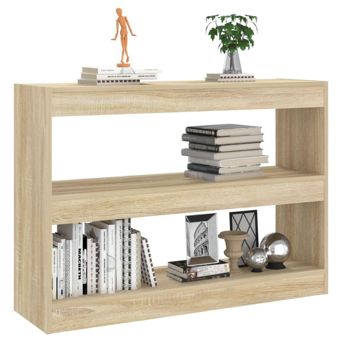 Bibliotecă/Separator cameră, stejar sonoma, 100x30x72 cm - WALTI WALTI
