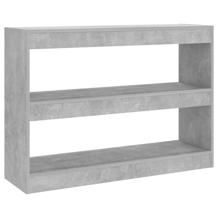 Bibliotecă/Separator cameră, gri beton, 100x30x72 cm - WALTI WALTI