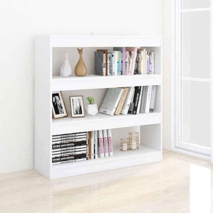 Bibliotecă/Separator cameră, alb, 100x30x103 cm - WALTI WALTI