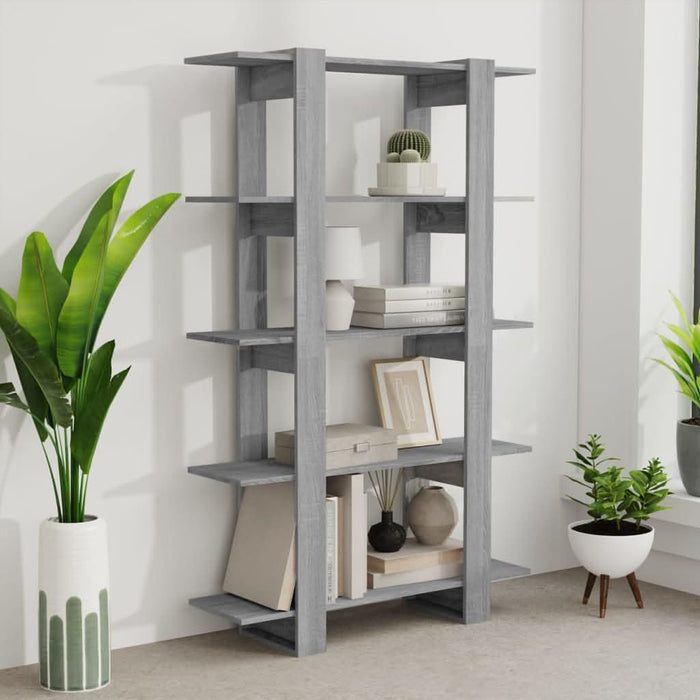 Bibliotecă/Separator cameră, gri sonoma, 100x30x160 cm - WALTI WALTI