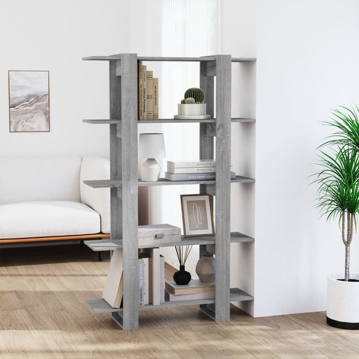 Bibliotecă/Separator cameră, gri sonoma, 100x30x160 cm - WALTI WALTI