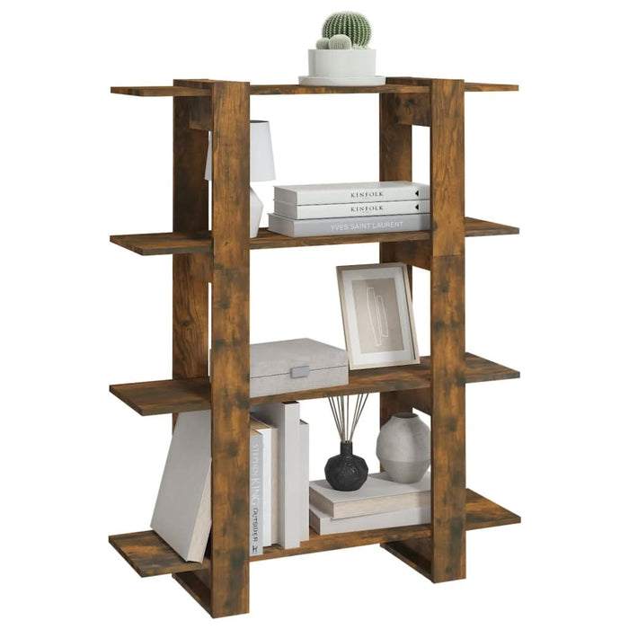 Bibliotecă/Separator cameră, stejar fumuriu, 100x30x123,5 cm - WALTI WALTI