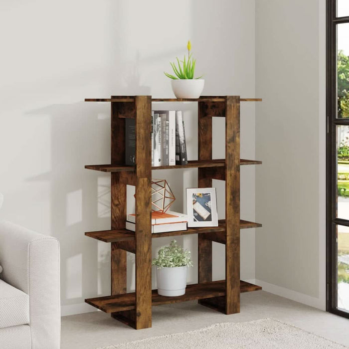 Bibliotecă/Separator cameră, stejar fumuriu, 100x30x123,5 cm - WALTI WALTI