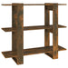 Bibliotecă/Separator cameră, stejar fumuriu, 100x30x87 cm - WALTI WALTI