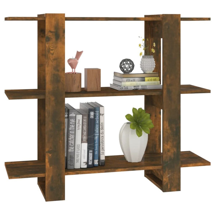 Bibliotecă/Separator cameră, stejar fumuriu, 100x30x87 cm - WALTI WALTI