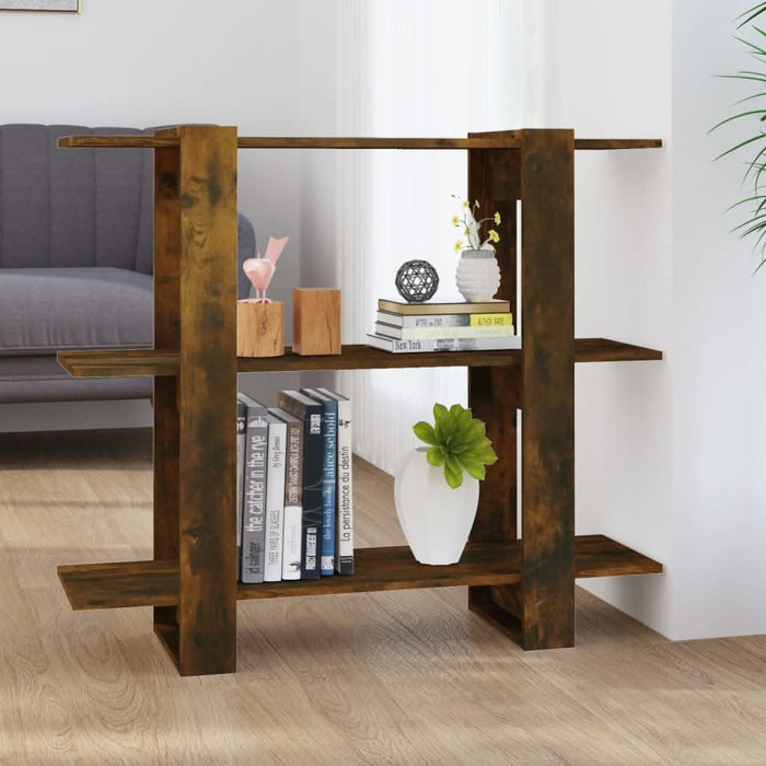Bibliotecă/Separator cameră, stejar fumuriu, 100x30x87 cm - WALTI WALTI