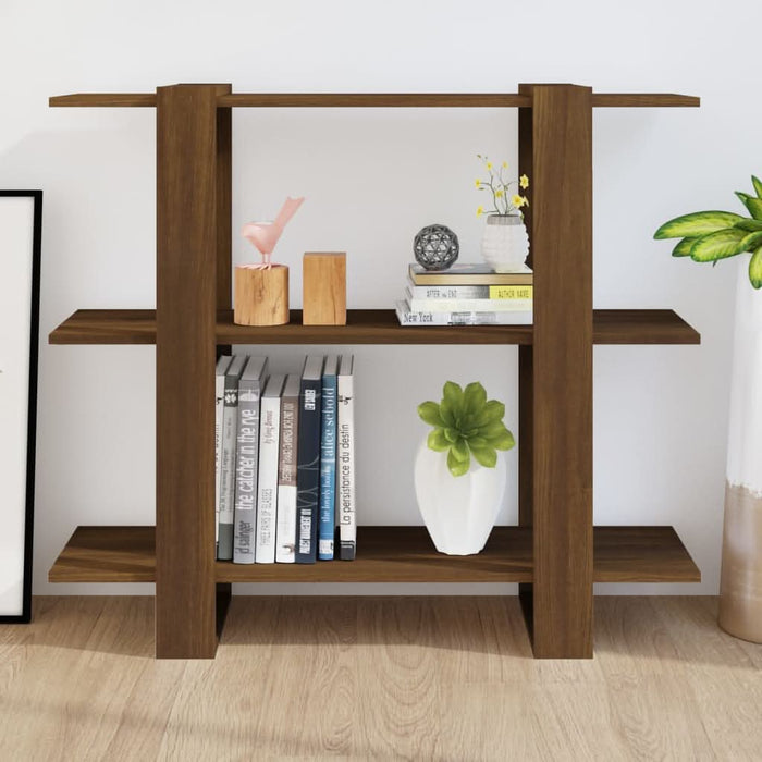 Bibliotecă/Separator cameră, stejar maro, 100x30x87 cm - WALTI WALTI