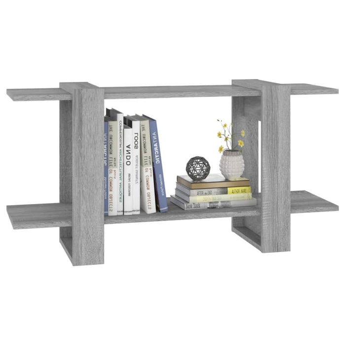 Bibliotecă, gri sonoma, 100x30x51 cm, lemn compozit - WALTI WALTI