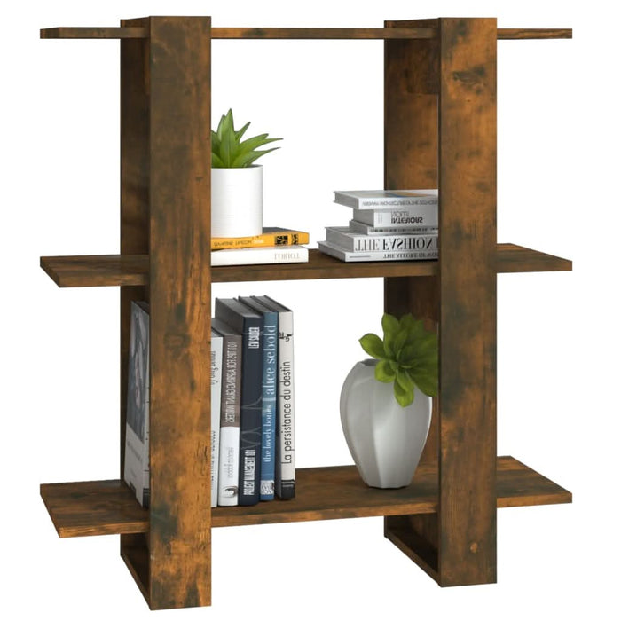Bibliotecă/Separator de cameră, stejar fumuriu, 80x30x87cm - WALTI WALTI