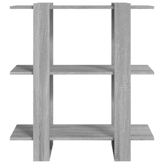Bibliotecă/Separator cameră, gri sonoma, 80x30x87 cm - WALTI WALTI