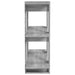 Bibliotecă/Separator cameră, gri sonoma, 80x30x87 cm - WALTI WALTI