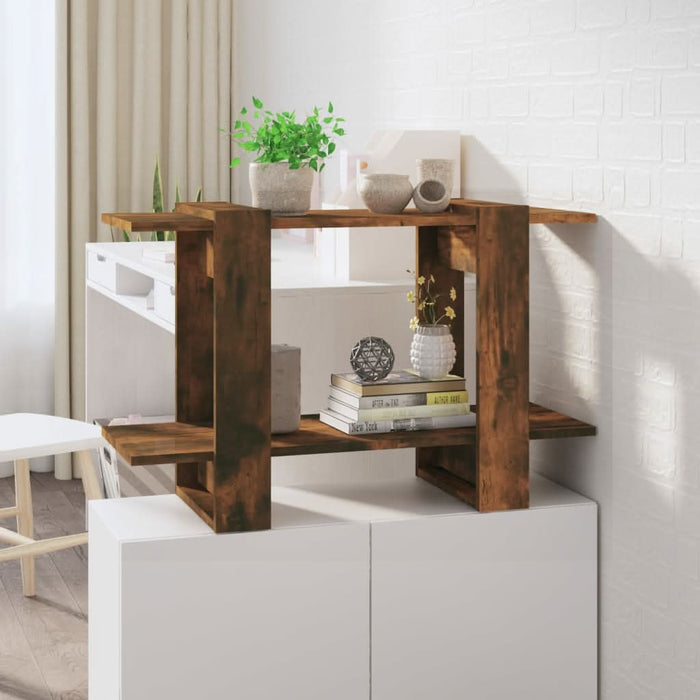 Bibliotecă/Separator cameră, stejar fumuriu, 80x30x51 cm - WALTI WALTI