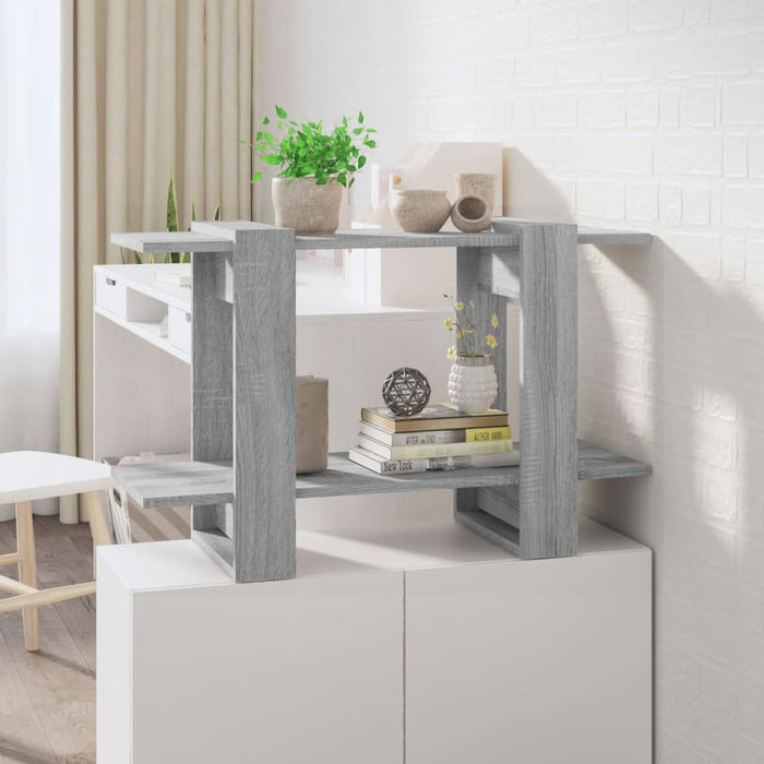 Bibliotecă/Separator cameră, gri sonoma, 80x30x51 cm - WALTI WALTI