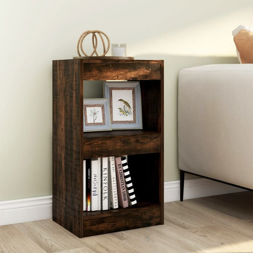 Bibliotecă/Separator cameră, stejar fumuriu, 40x30x72 cm - WALTI WALTI