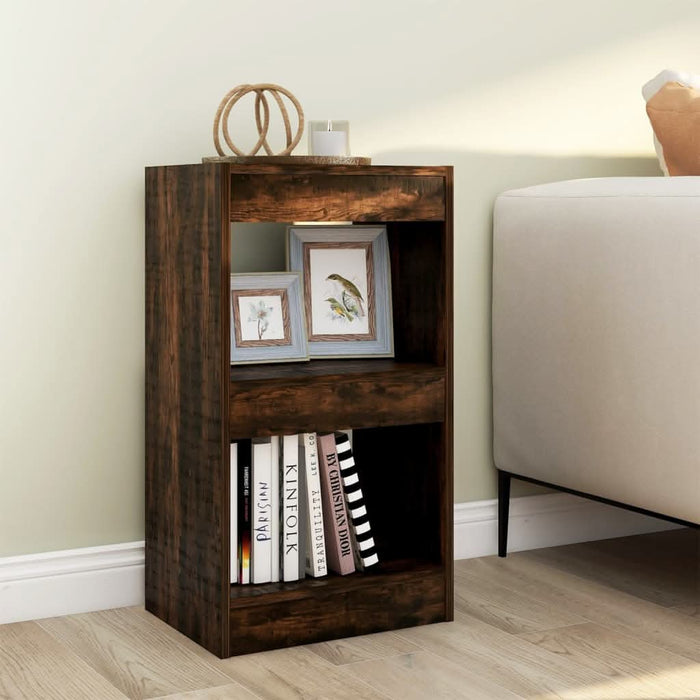Bibliotecă/Separator cameră, stejar fumuriu, 40x30x72 cm - WALTI WALTI
